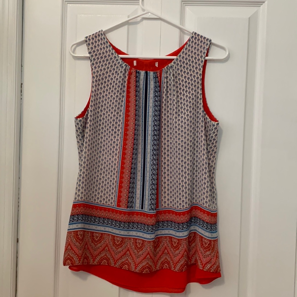 Two Layer Flowing Blouse.